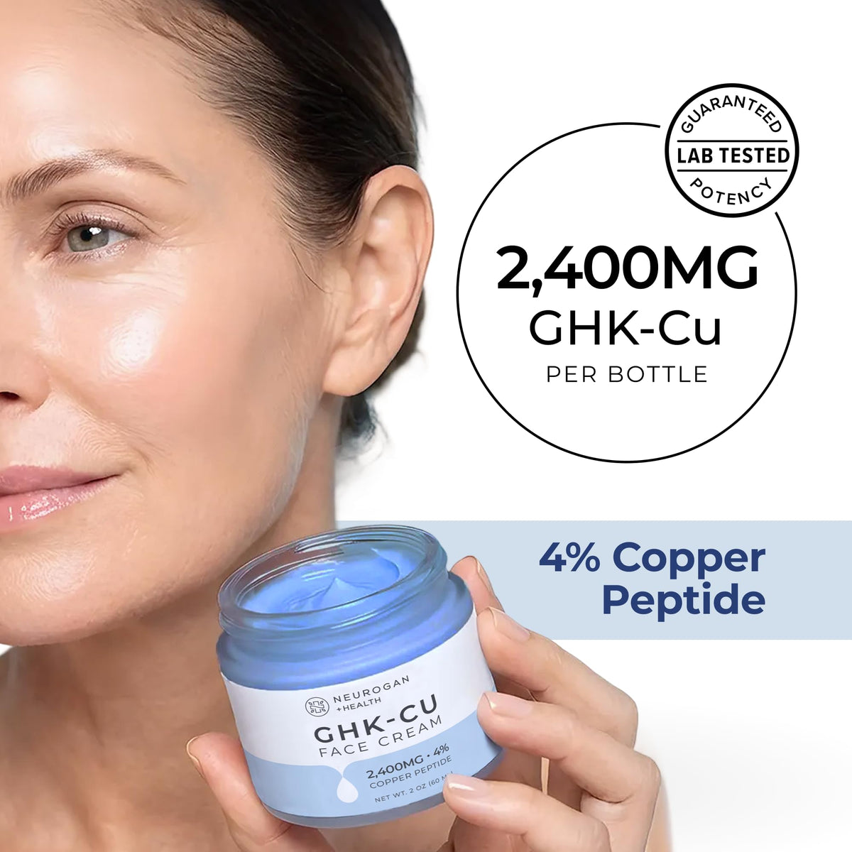 Neurogan GHK-Cu Copper Peptide Face Cream (2400 mg)