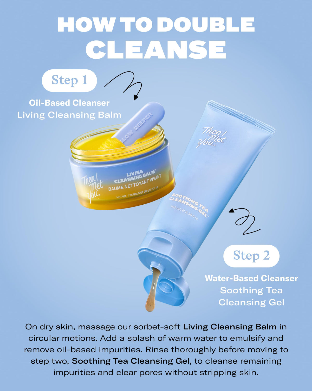 Then I Met You Living Cleansing Balm, Travel Makeup Remover Oil Cleanser