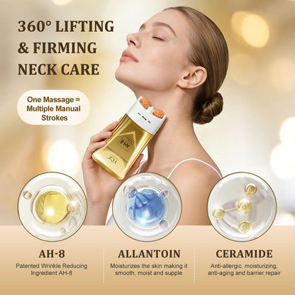 Ycz AH-8 Neck Firming Cream and Red-Glow Electric Eye Cream Set, 5.99 Fl Oz