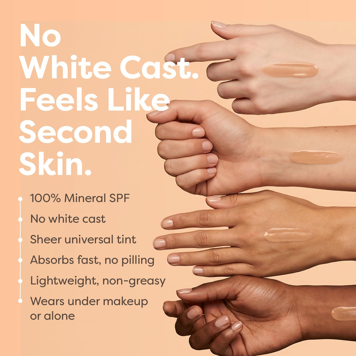 TruSkin SPF 30 Tinted Mineral Sunscreen Face Serum, Zinc Oxide, 1 fl oz