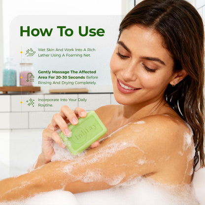 Inlifay Tolnaftate 1% Antifungal Bar Soap : Athletes Foot Ringworm Jock Itch Fast Itch Relief Tea Tree Oil Non-Greasy Anti-Fungal Bar Wash for Gym-Goers & Active Adults