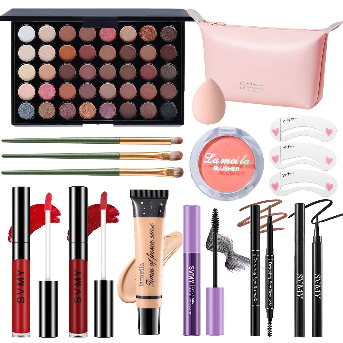 Makeup Set for Women, Makeup Full Kit for Beginners & Professionals, Travel Makeup Set for Teens & Adults, Makeup Gift Set for Girls, Eyeshadow Palette, Lip Gloss, Face & Eye Make up