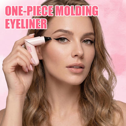 Winged Eyeliner Stamp Pen Dual-Ended Eye Liner Stamp Makeup Pen (Brown)