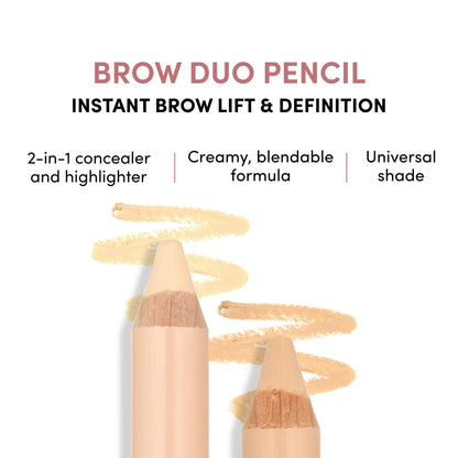 Billion Dollar Brows Duo Brow Highlighter Concealer Pencil Universal Wand