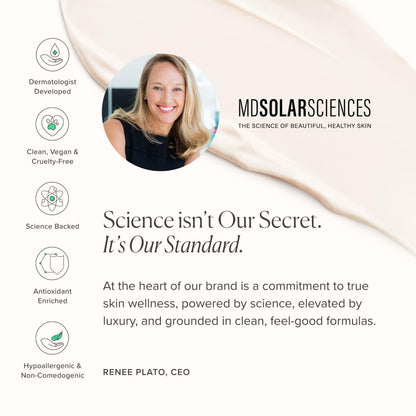 MDSolarSciences Mineral BB Creme SPF 50 | Hydrating, Sheer Tinted Mineral Sunscreen with Niacinamide, Caffeine & Squalane | Blurring, Anti-Aging, Clean & Reef Safe | Light 1.23 oz