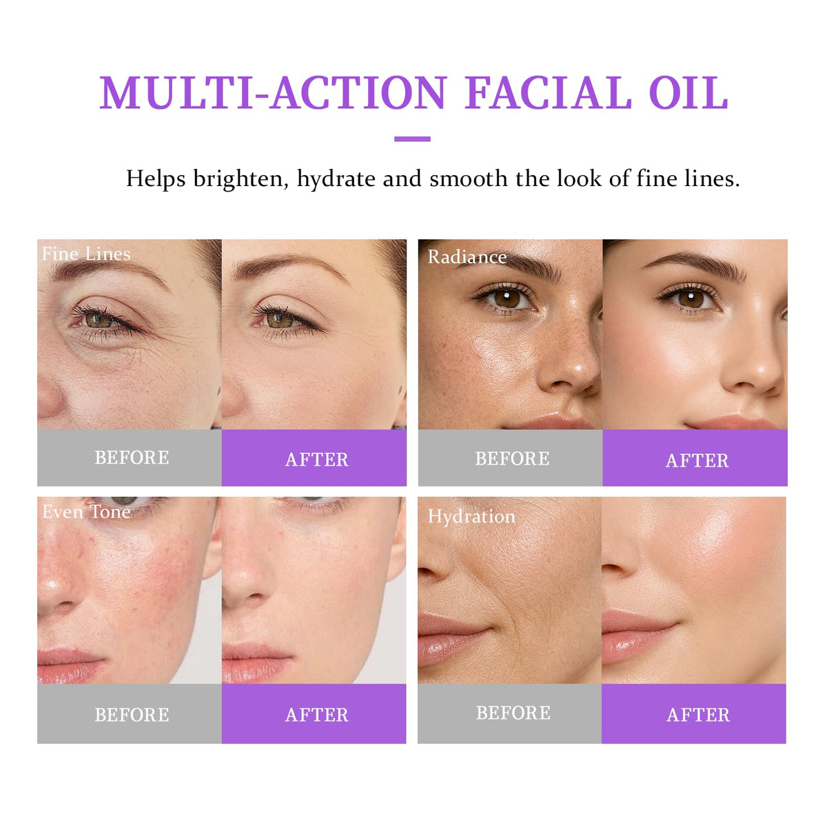 MMPANG Organic Glow Face Oil with Rosehip Oil, Facial Oil for Dry Skin