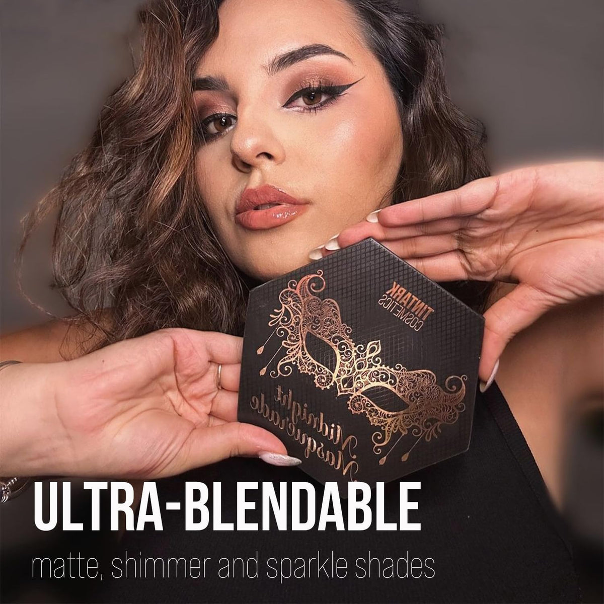 Tintark Midnight Masquerade Black Spectrum Smokey Eyeshadow Palette