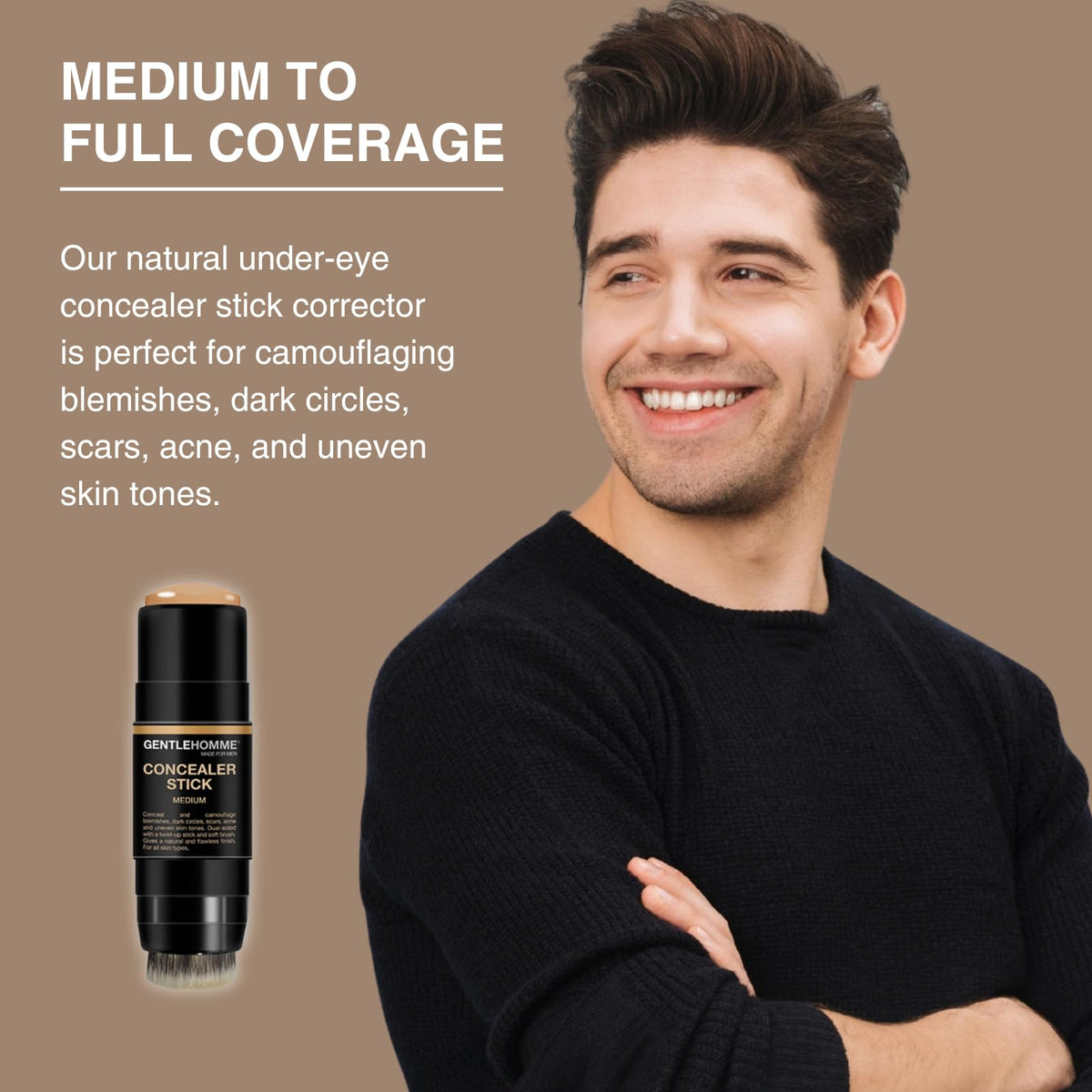 Gentlehomme - Concealer Stick for Men - Medium - 1 Stick