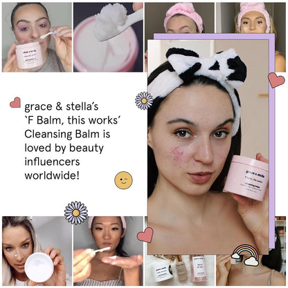 grace & stella Makeup Remover Cleansing Balm - Hydrating Facial Cleanser