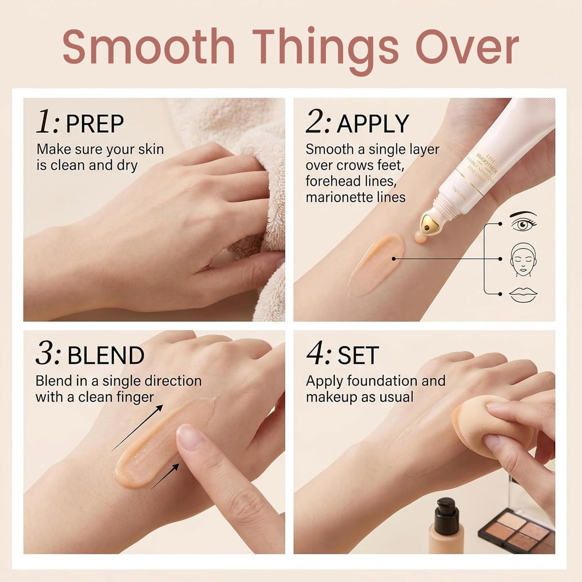 2026 New Instant Fine Line Filler,Line Eraser,Line Smoother Fine Line Blurring Primer, Smoothing Blur Formula with Vitamin C Niacinamide Hyaluronic Acid, Lightweight Twist-Up Design-1pc