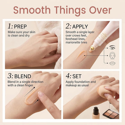 2026 New Instant Fine Line Filler,Line Eraser,Line Smoother Fine Line Blurring Primer, Smoothing Blur Formula with Vitamin C Niacinamide Hyaluronic Acid, Lightweight Twist-Up Design-1pc