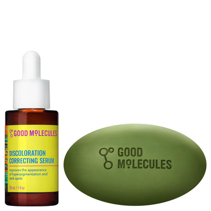 Good Molecules Brightening Skincare Set, Discoloration Serum & Body Duo