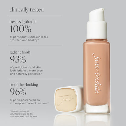 jane iredale Skintuition SPF 30 Radiance-Boosting Liquid Foundation 52 Medium Dark