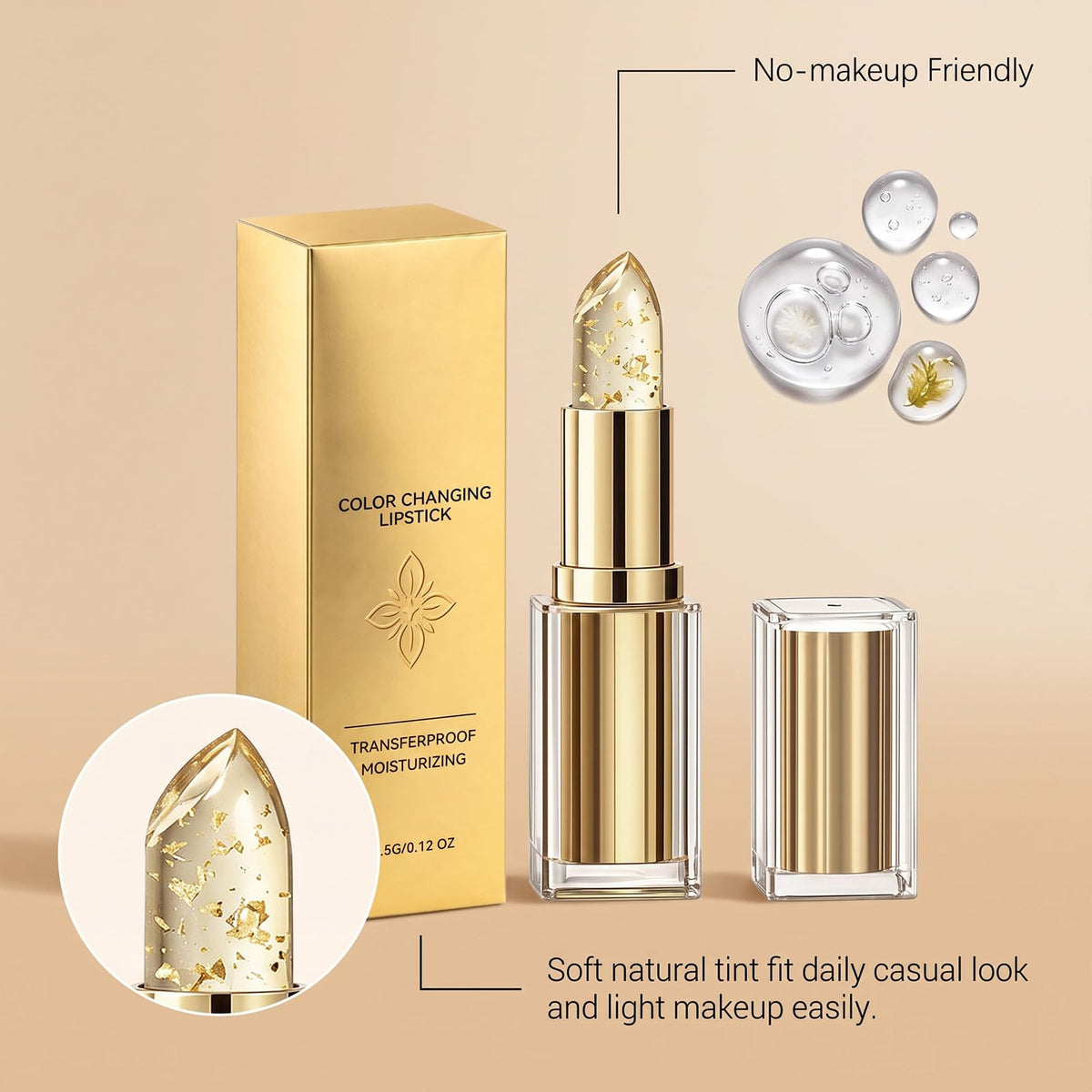 Color Changing Lipstick, Lipstick for Mature Lips,Lip stick for Women