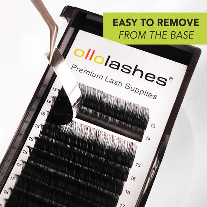 OLLOLASHES Bottom Lash Extension J Curl 0.07mm Mix4-7mm 4mm 5mm 6mm 7mm Black Color Bottom Lash Extensions, Professional Supplies for Lash Techs (Bottom-J-0.07, 4-7mm)