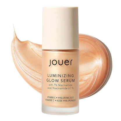 Jouer Luminizing Glow Drops Serum with 7% Niacinamide | Mix 2–3 Drops With Moisturizer or Foundation For A Summer Glow, Use With or Without Makeup, 1 fl oz