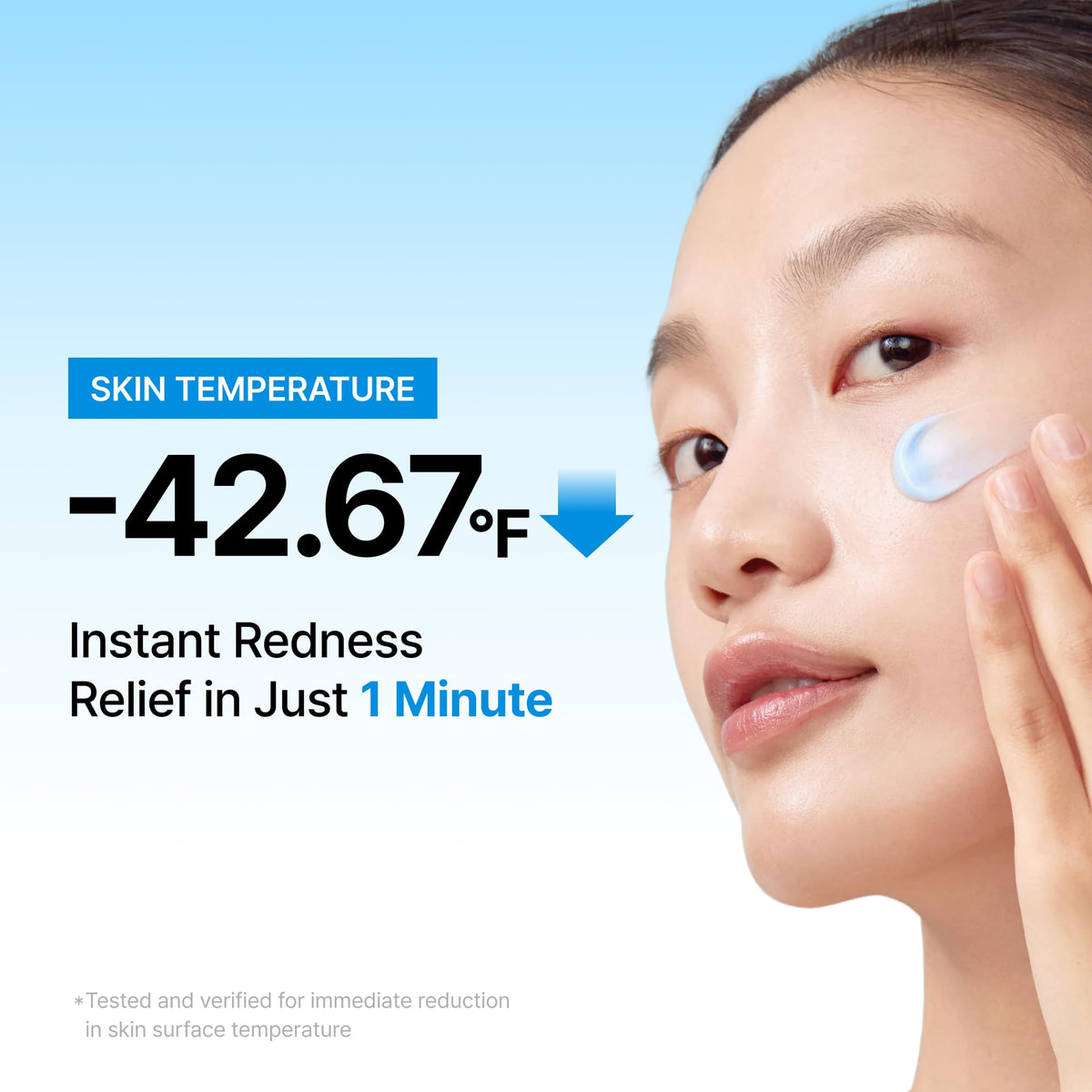DearKlairs Blue Calming Cream - Face Moisturizer for Redness Relief, 2.11oz