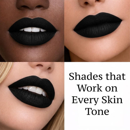 Mynena Jet Black Long Lasting Waterproof Matte Liquid Lipstick - Linda