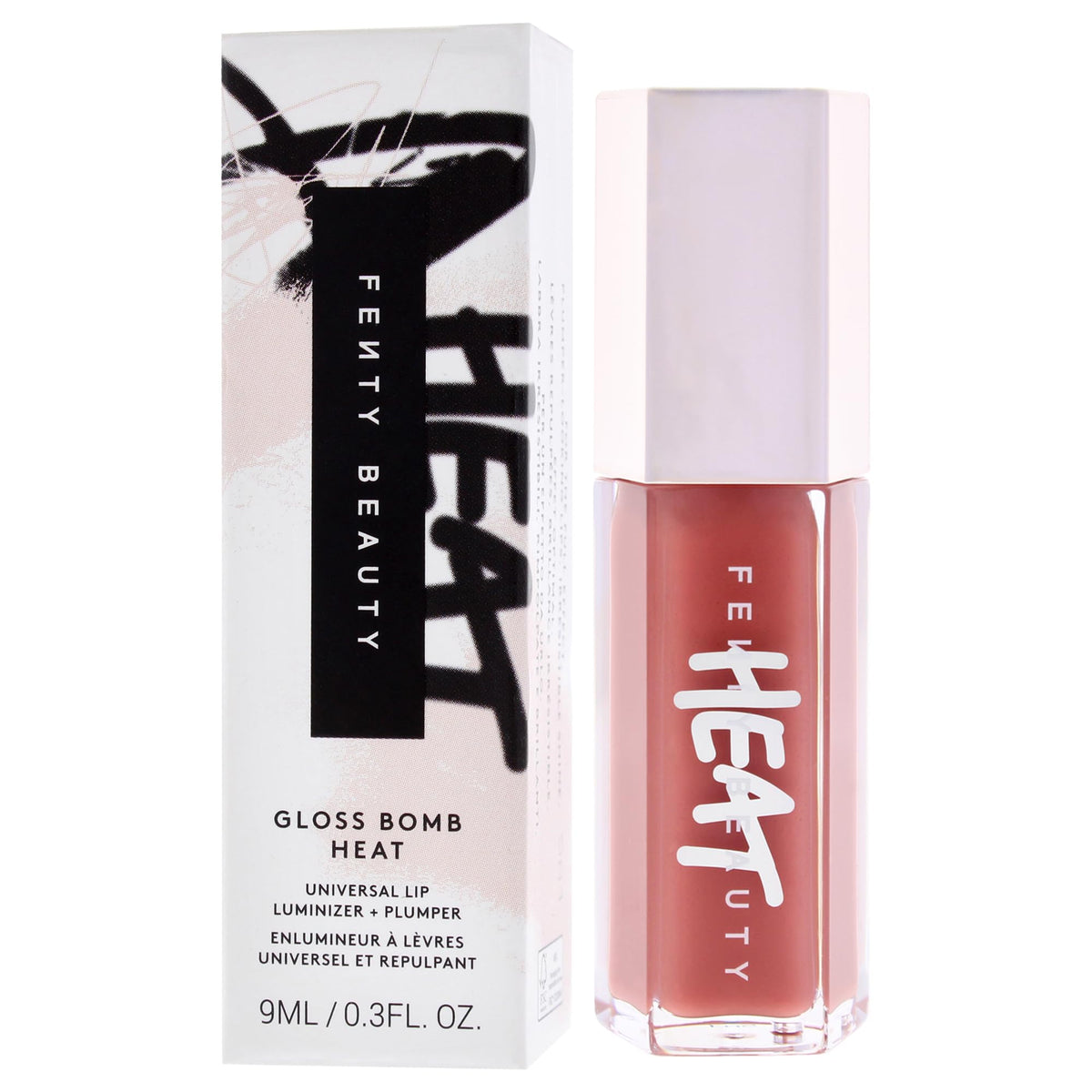 Gloss Bomb Heat Universal Lip Luminizer Plus Plumper - 02 Fussy Heat by Fenty Beauty for Women - 0.3 oz Lip Gloss
