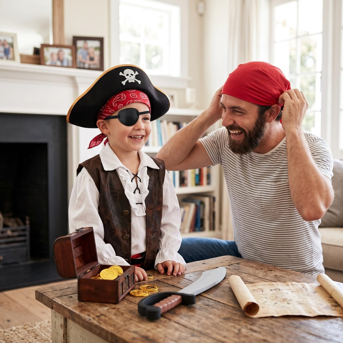Oarkive Eye Patch for Adults – Soft Black Eyepatch for Pirate Costume, Cosplay, Halloween, Adjustable Eye Patches for Dress Up