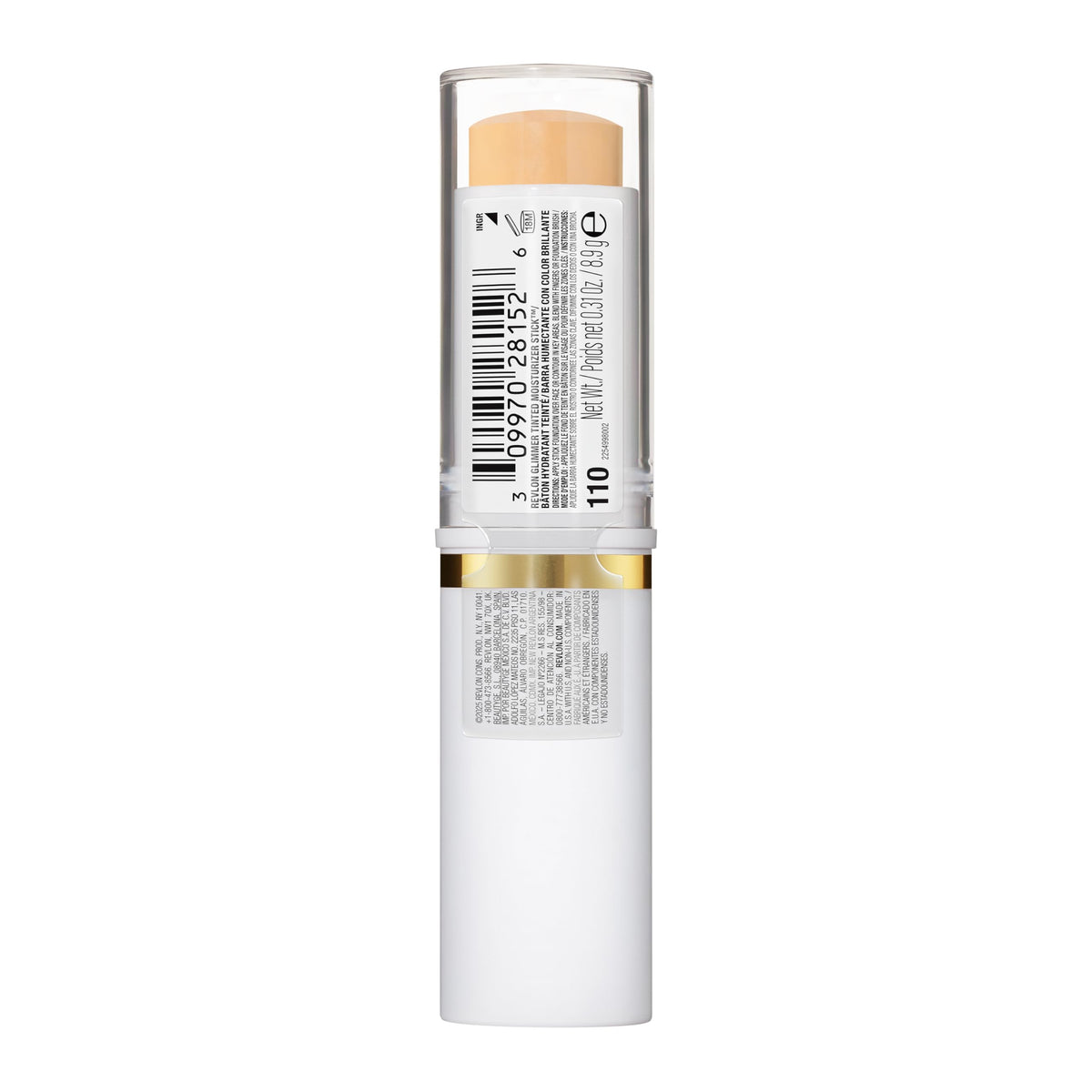 Revlon Glimmer Tinted Moisturizer Stick, 110 Light, 0.31 oz