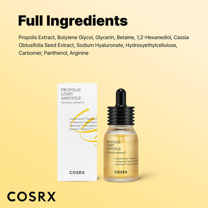 COSRX 73% Propolis Light Ampoule for Sensitive Skin, Fine Lines, 1.01fl.oz