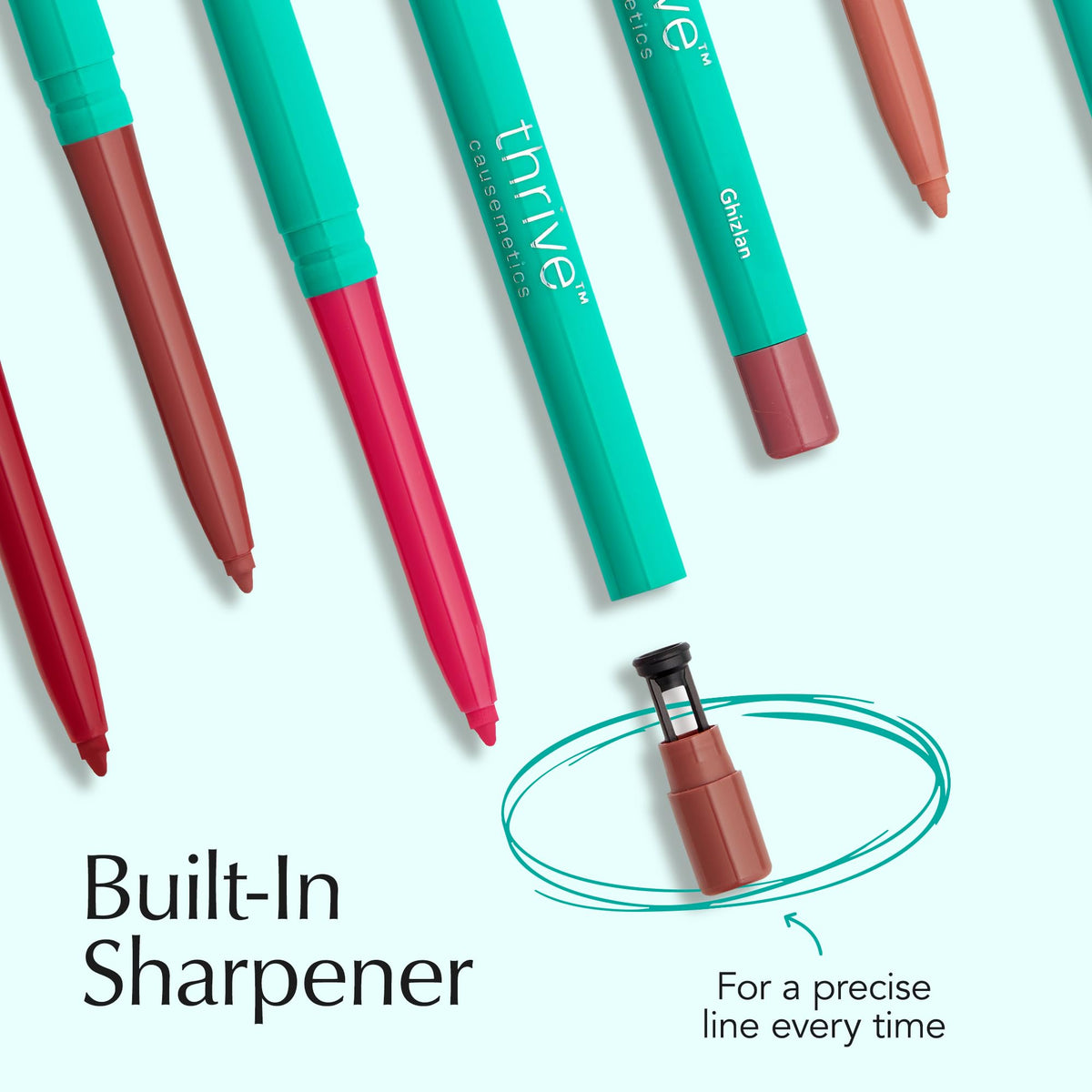 Thrive Causemetics Lip Filler Plumping Lip Liner, Plum Mauve Shade