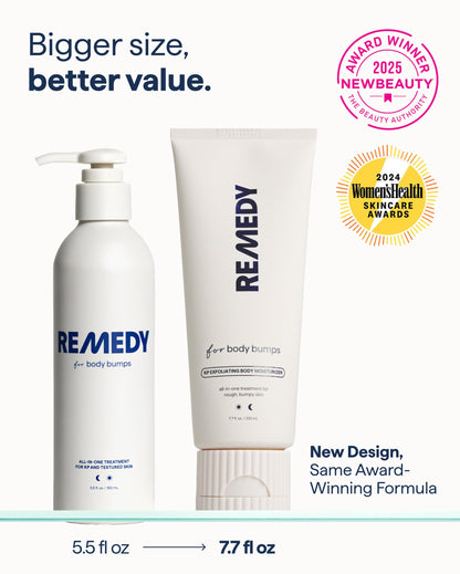 REMEDY KP Body Moisturizer, Exfoliating and Moisturizing Lotion