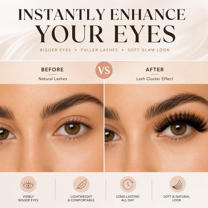 Lash Clusters 80D 100D Volume Thick Manga Lashes Clusters Eyelash Extension