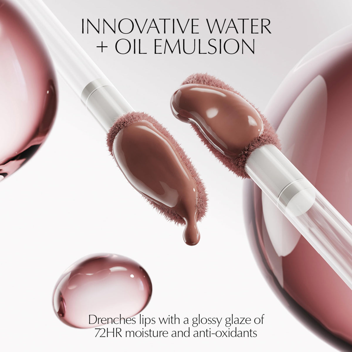 Estée Lauder Glossy Pout Lip Oil | Plumping & Moisturizing with a Sheer Tint | Includes Hyaluronic Acid + Vitamin E, 02 Strawberry Milk