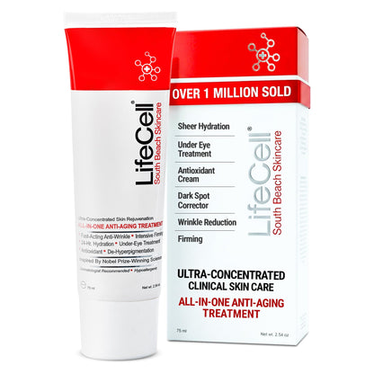 LifeCell Anti-Aging Cream for Wrinkles, Fine Lines & Dark Circles, 2.54oz