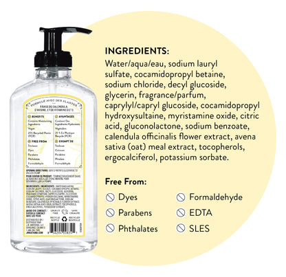 J.R. Watkins Moisturizing Gel Hand Soap Dispenser 3 Pack, Lemon, 11 fl oz