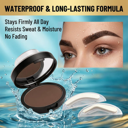 Aurvaa Brow Stamp, Aurvaa Eyebrow Stamp, Includes 3 Shapes (Light Brown)