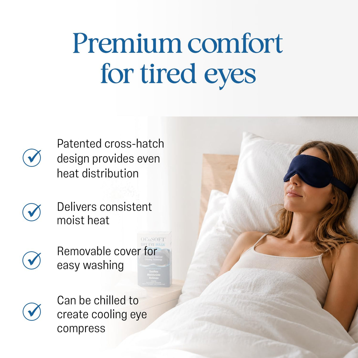 OCuSOFT Dry Eye Mask Premium for Tired Eyes – 1 Instant Heat Diffusing Mask