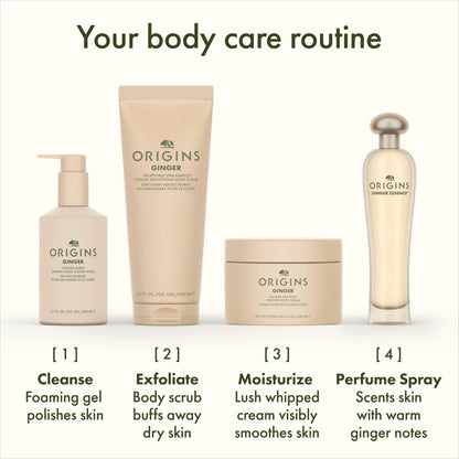 Origins Ginger Souffle Whipped Body Cream | Body Butter For Dry Skin | With Ginger, 6.7 Fl Oz