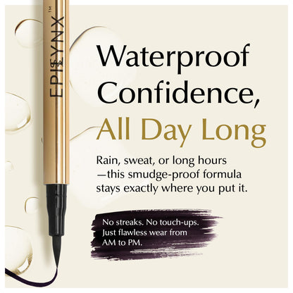 EPILYNX All Day Waterproof Liquid Eyeliner, Dark Purple 2mL