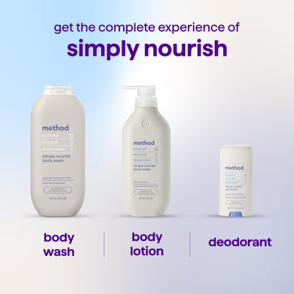 method Body Wash, Simply Nourish, 18 fl oz, 3 pack