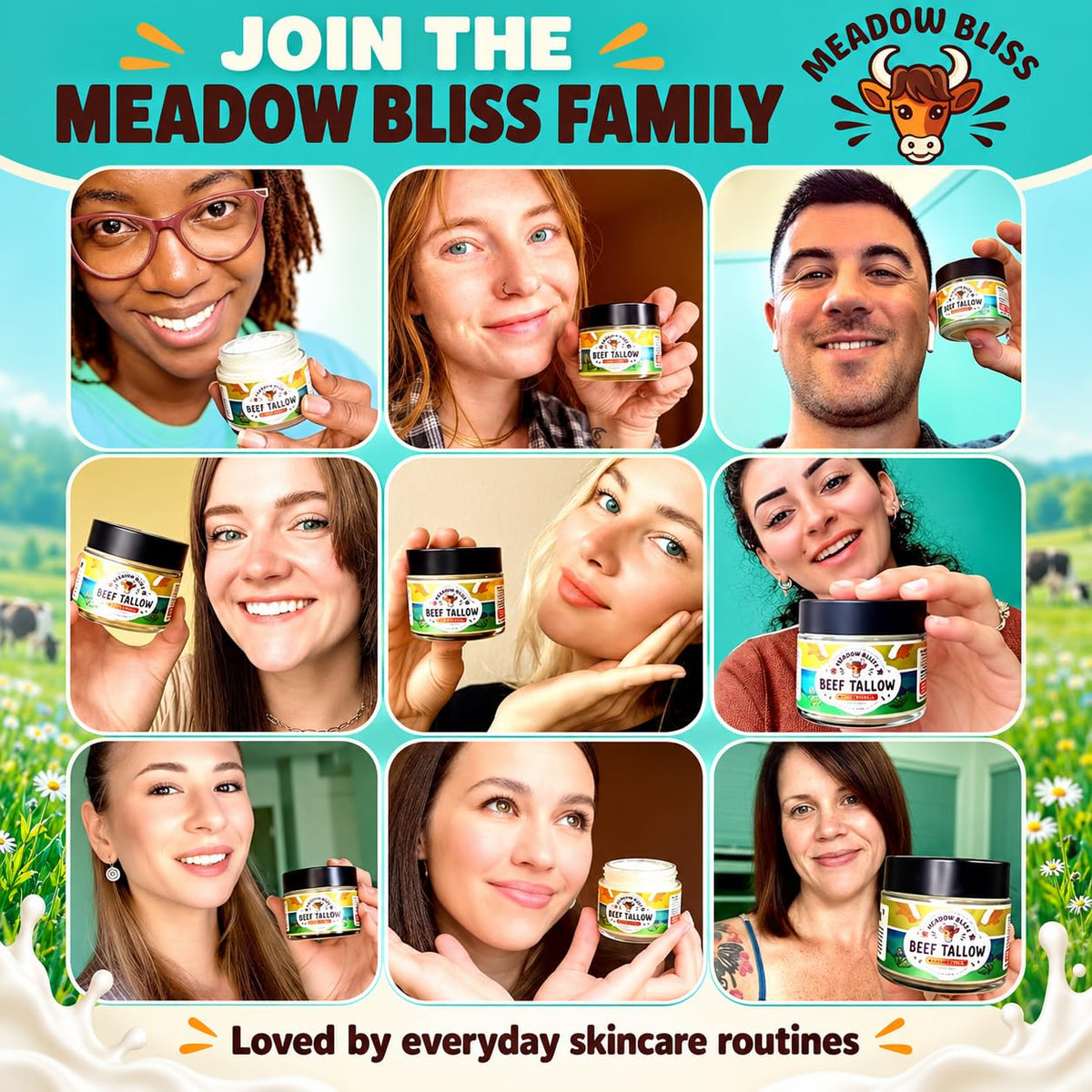 Beef Tallow for Skin - Moisturizer Cream - 100% Grass Fed - Whipped Beef Tallow - Organic Jojoba Oil - Organic Shea Butter - Supports Eczema, Rosacea+ - Made in USA - Citrus Breeze - 2 oz