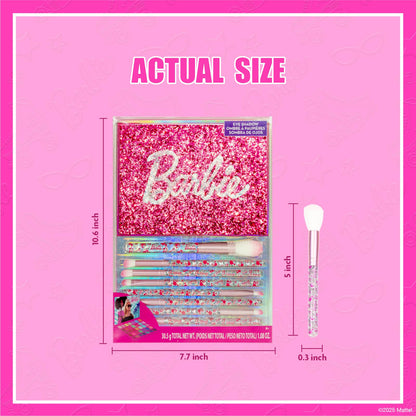 Barbie 35-Well Shadow Palette with 8 Brushes, Ages 8+