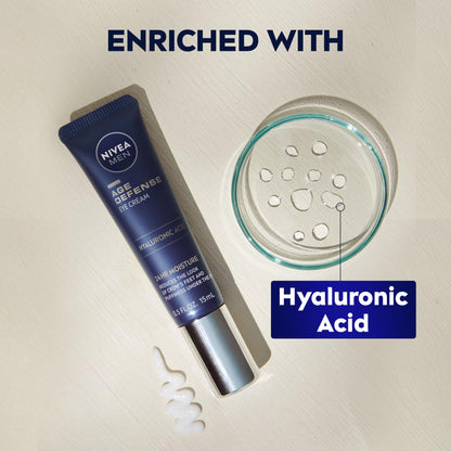 NIVEA MEN Age Defense Eye Cream with Q10, 0.5 FL OZ