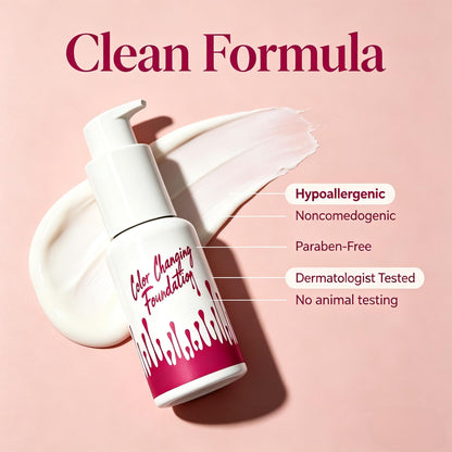 Color Changing Foundation for Mature Skin, Natural Finish