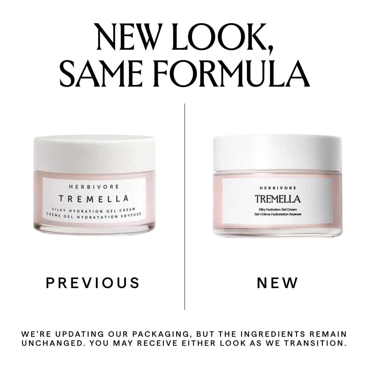 HERBIVORE Tremella Gel Face Cream | Lightweight, Silky Hydration, 1.7 oz
