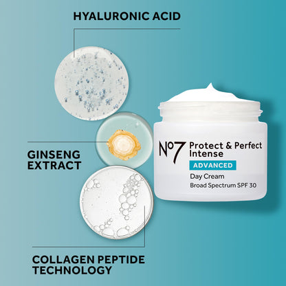 No7 Protect & Perfect Fragrance-Free Day Cream with SPF 30, 50ml
