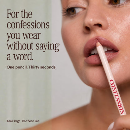 ed&i body OMG Cute Lip Smudge - Lip Liner Pencil for Defined, Natural Lips Matte, Smudge Proof, Long-Lasting Lipliner Finish, Soft Texture & Precision Application for All-Day Wear - Colour Confession