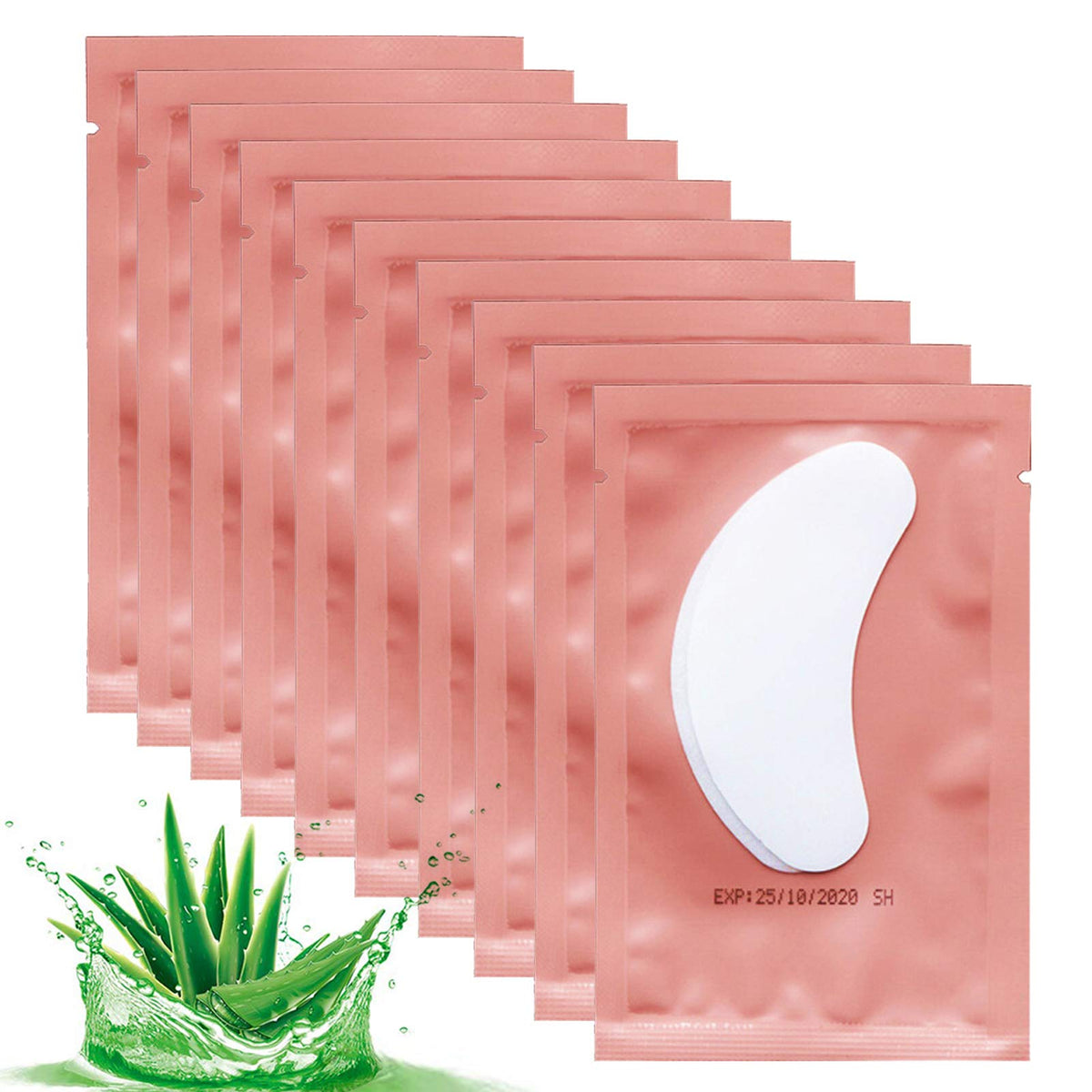 INKEL 50 Pairs Under Eye Pads for Lash Extensions, Lint-Free Eye Patches