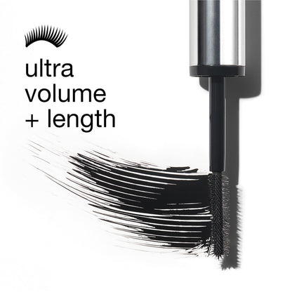 Clinique Chubby Lash Fattening Mascara | Volume, Length + Safe For Sensitive Eyes, Jumbo Jet, 0.3 Fl Oz