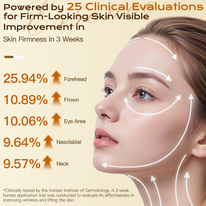 Deep Collagen Serum Silk Peptide Ampoule, Copper Peptides, Intensive Hydrating Skin Care Facial Serum for Boost Skin Elasticity, Anti-Aging, Instant Face Lift for All Skin Types (1.69Fl Oz / 50ML)