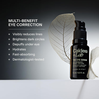 Caldera + Lab The Eye Serum | Men’s Anti-Aging Serum + Peptides, 0.5 Fl Oz