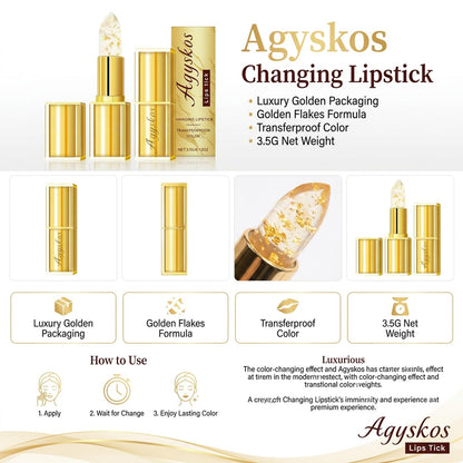 AGYSKOS Kivora Lipstick for Mature Lips, pH Color Changing Lip Tint, 2 Pack