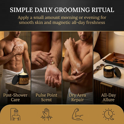ropceer Zeus Body Butter Cologne for Men, Moisturizing Body Butter